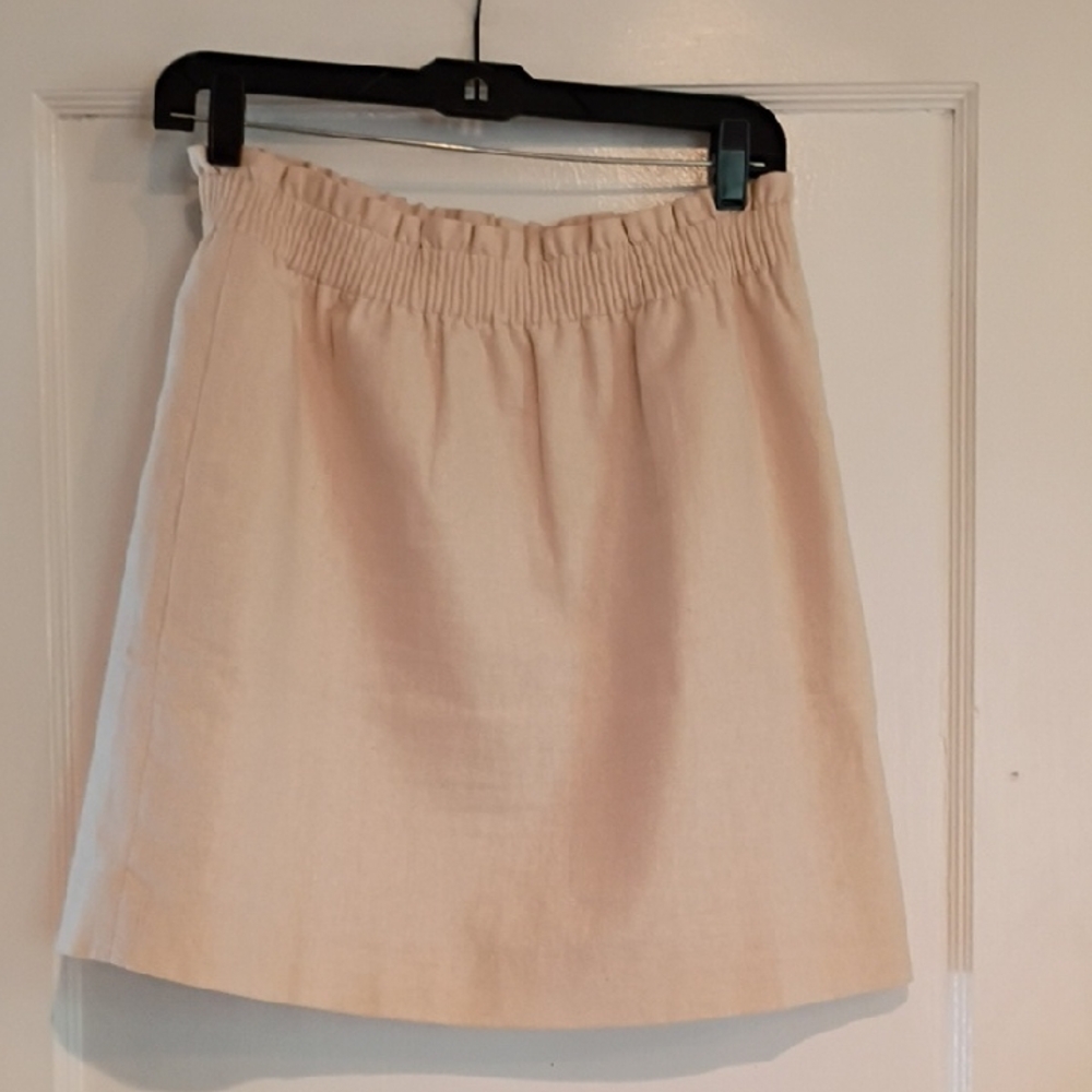 J. Crew Light Beige Mini Skirt